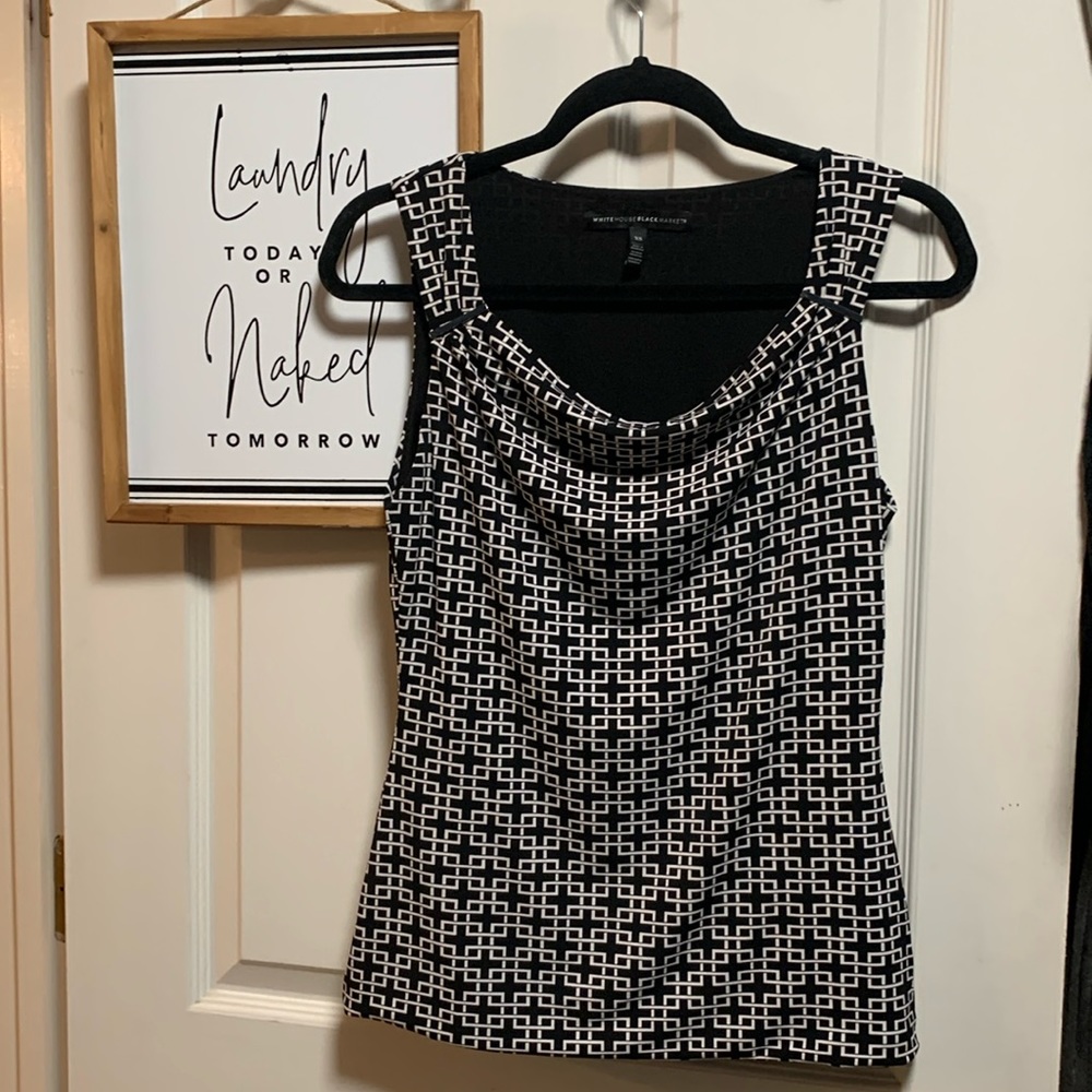 White House Black Market sleeveless black top size XS